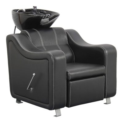 Lulu Shampoo Unit Black With White Stitching