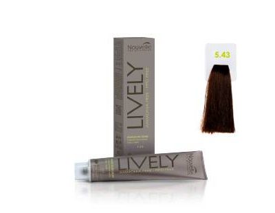 Lively 5.43 Light Copper Golden Brown (Ammonia Free)