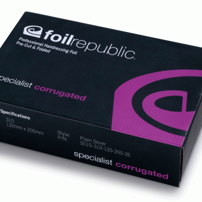 Foil Republic Specialist Corrugated Silver Foil 14Cm X 20Cm, 310 Sheet Box