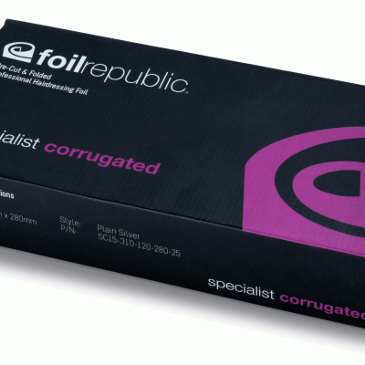 Foil Republic Specialist Corrugated Silver Foil 14Cm X 28Cm, 310 Sheet Box