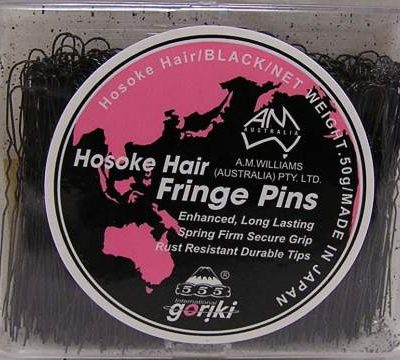 555 Fringe Pins Black 2'' 50G