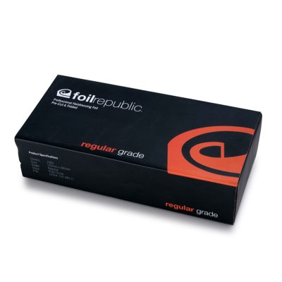 Foil Republic Regular Grade Pre Cut & Folded Silver Foil 12Cm X 28Cm, 1000 Sheets