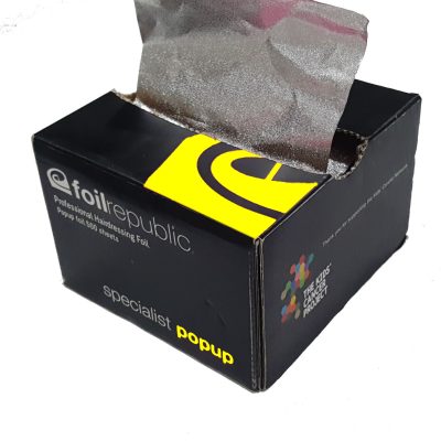 Foil Republic Embossed Pop Up Wide Silver Foil 500 Sheet Box 15Cm X 28Cm
