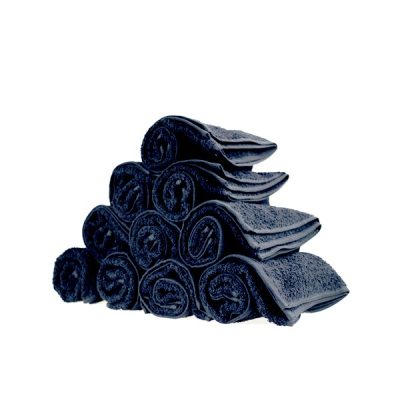 Bleach & Chemical Resistant Black Towels Buy 50 & Receive 10% Discount
