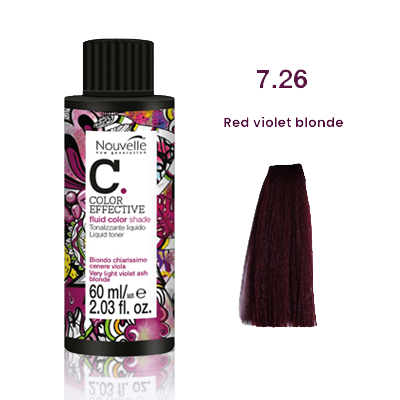 Nouvelle Liquid Gloss Toner 7.26 Red Violet Blonde 60Ml