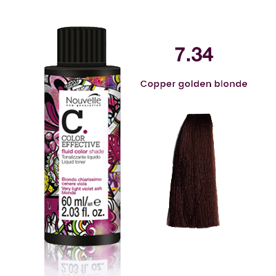 Nouvelle Liquid Gloss Toner 7.34 Copper Golden Blonde 60Ml
