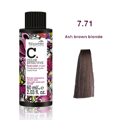 Nouvelle Liquid Gloss Toner 7.71 Ash Brown Blonde 60Ml