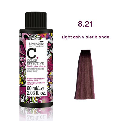 Nouvelle Liquid Gloss Toner 8.21 Light Ash Violet Blonde 60Ml