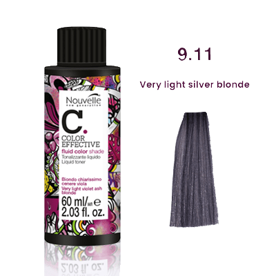 Nouvelle Liquid Gloss Toner 9.11 Very Light Silver Blonde 60Ml