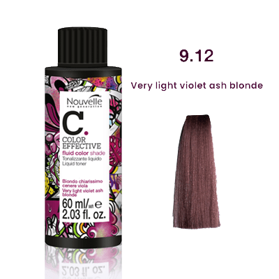 Nouvelle Liquid Gloss Toner 9.12 Very Light Violet Ash Blonde 60Ml