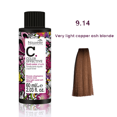 Nouvelle Liquid Gloss Toner 9.14 Very Light Copper Ash Blonde 60Ml