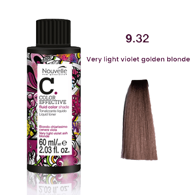 Nouvelle Liquid Gloss Toner 9.32 Very Light Violet Golden Blonde 60Ml