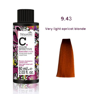 Nouvelle Liquid Gloss Toner 9.43 Very Light Violet Apricot Blonde 60Ml