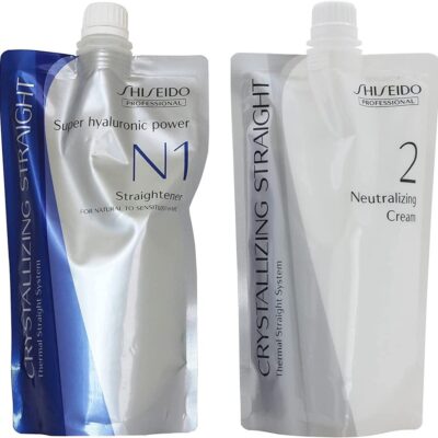 Shiseido Crystallizing Straight N1 400g + Neutralizer Cream 400g Set