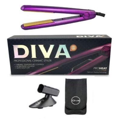 Diva Pro Styler Professional Styling Iron Purple
